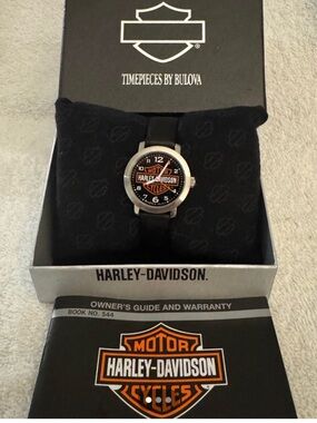New in box , NEVER worn Bulova Harley Davidson Womans Watch